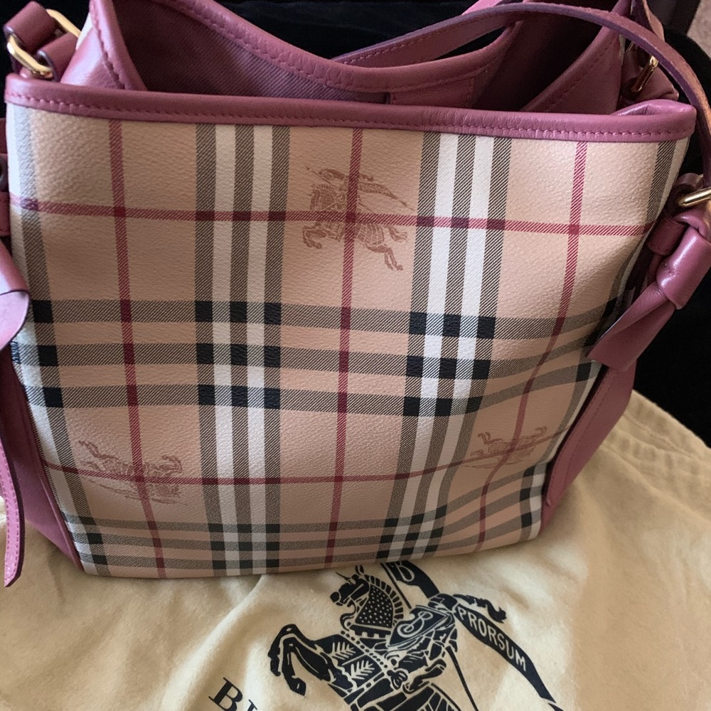 Burberry Canterbury bow tie Haymarket canvas tote
